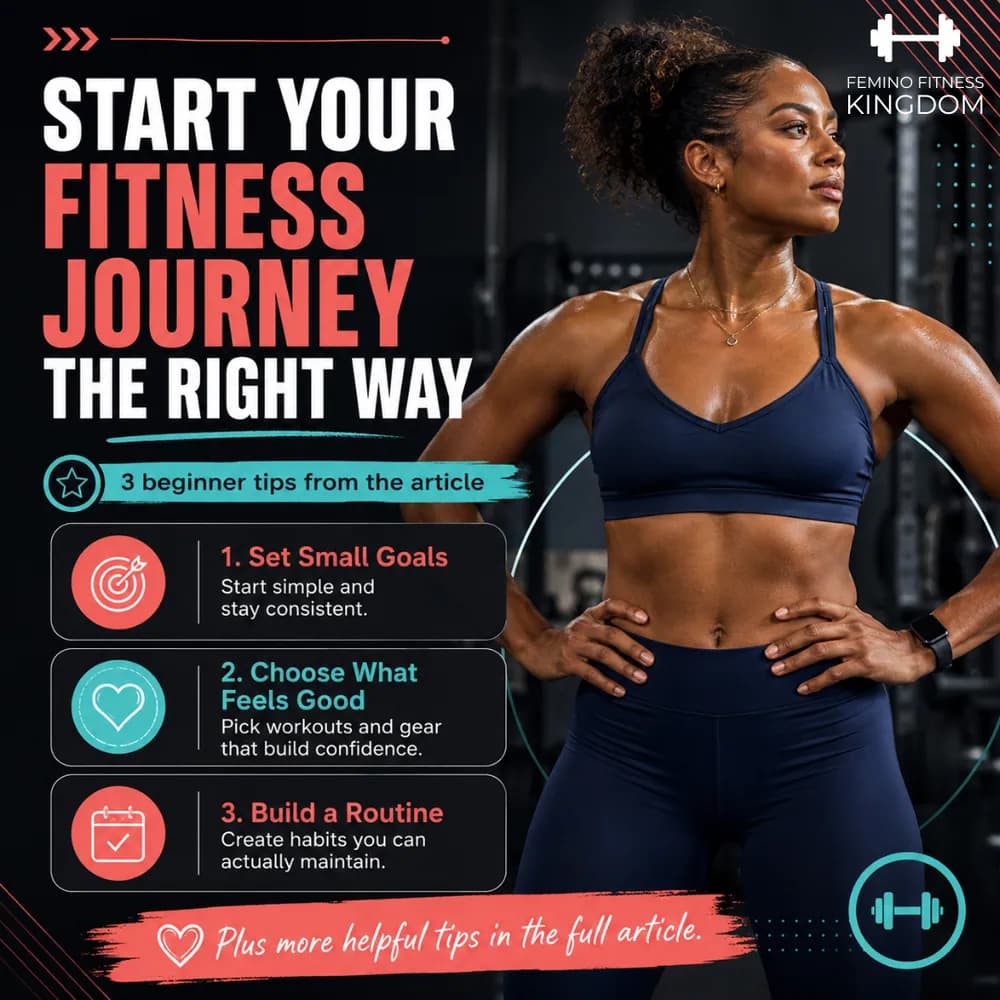 Sample English social media post for a fitness brand sharing three beginner workout tips